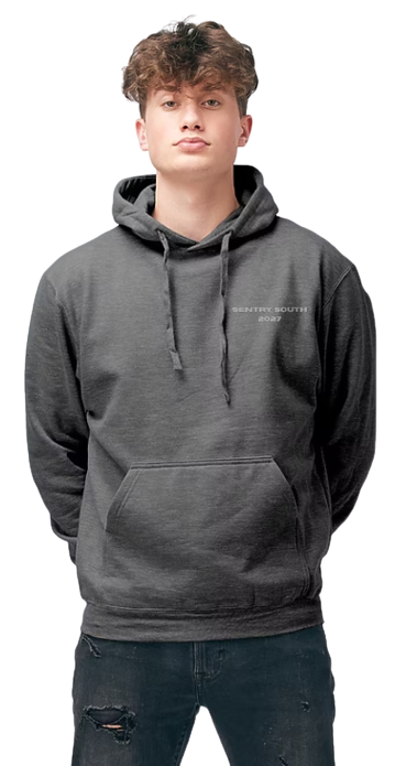 Gray Fleece Pullover Hoodie